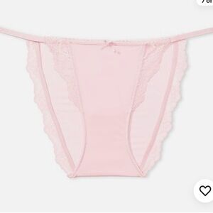 🎀Victoria’s Secret dream angels Lace Trim Pink bikini